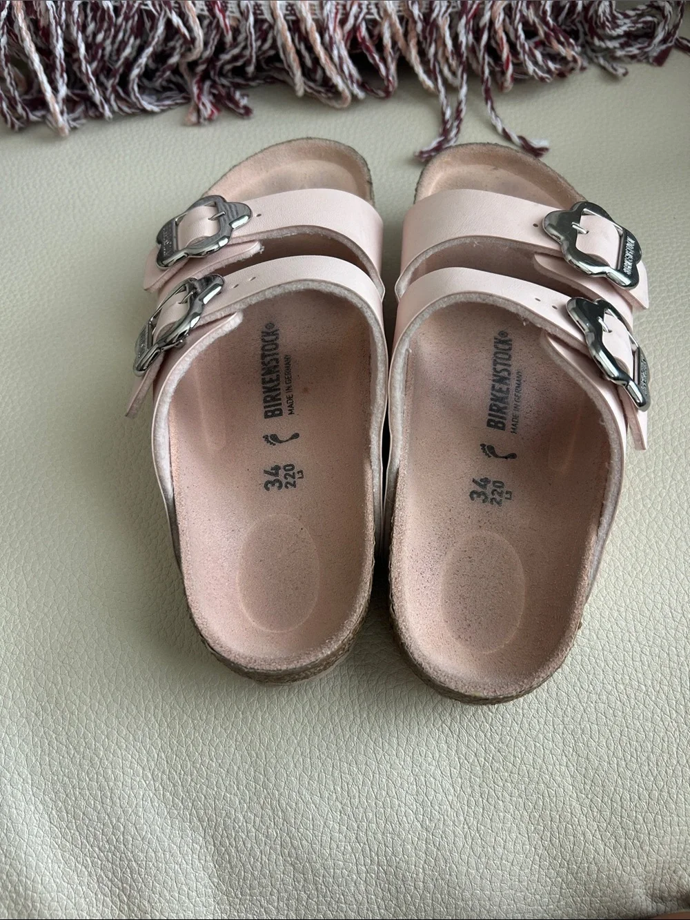 Light Rose Tonal Birkenstock Sandals